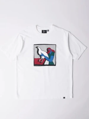 by Parra t-shirt bawełniany Look at it męski kolor biały 53301