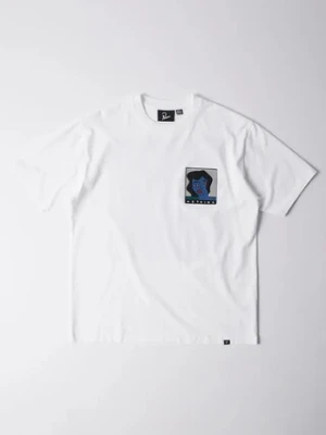 by Parra t-shirt bawełniany Nothing please męski kolor biały z nadrukiem 54305