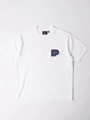 by Parra t-shirt bawełniany Repeat pea męski kolor biały 53416