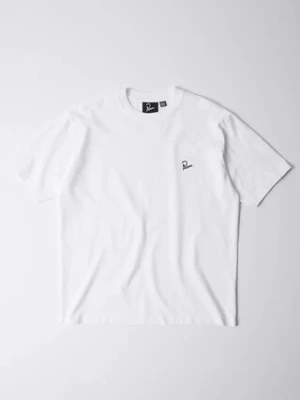 by Parra t-shirt Signature męski kolor biały gładki 54115