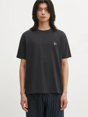 by Parra t-shirt Signature męski kolor czarny gładki 54117