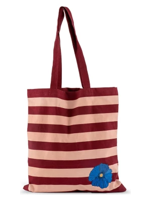 Byon Shopper bag "Leya" w kolorze bordowo-jasnoróżowym - 44 x 40 cm rozmiar: onesize