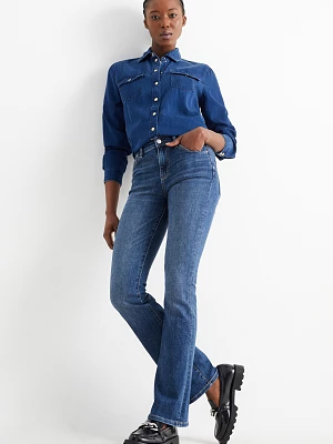 C&A Bootcut jeans-średni stan-LYCRA®, Niebieski, Rozmiar: 36