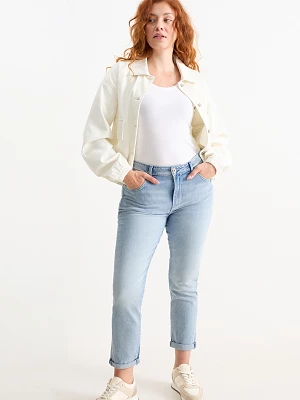 C&A Boyfriend jeans-średni stan-LYCRA®, Niebieski, Rozmiar: 36