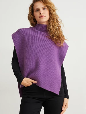 C&A Dzianinowy sweter bez rękawów, Purpurowy, Rozmiar: 1 rozmiar