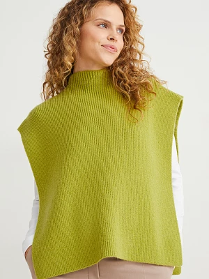 C&A Dzianinowy sweter bez rękawów, Zielony, Rozmiar: 1 rozmiar