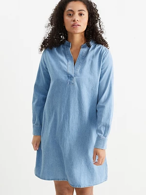 C&A Dżinsowa tunika-sukienka, Niebieski, Rozmiar: 36