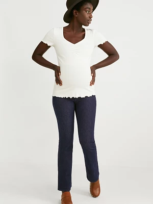 C&A Dżinsy ciążowe-bootcut jeans-LYCRA®, Niebieski, Rozmiar: 40