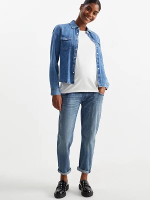C&A Dżinsy ciążowe-tapered jeans-LYCRA®, Niebieski, Rozmiar: 34