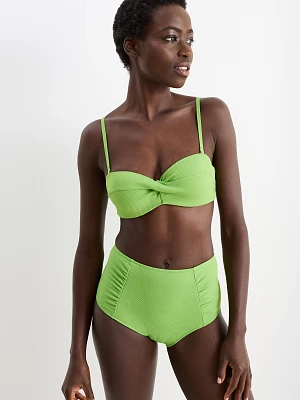 C&A Góra od bikini-bandeau-wyściełana-LYCRA® XTRA LIFE™, Zielony, Rozmiar: 75 B
