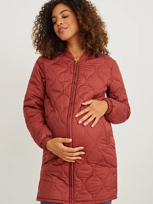 C&A Pikowana kurtka ciążowa ze wstawką na niemowlę, Brązowy, Rozmiar: 38