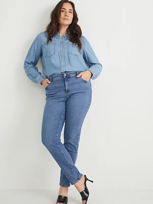 C&A Skinny Jeans-średni stan-One Size Fits More, Niebieski, Rozmiar: 44-48