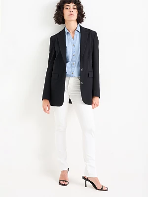 C&A Slim jeans-średni stan-dżinsy modelujące-Flex-LYCRA®, Biały, Rozmiar: 34