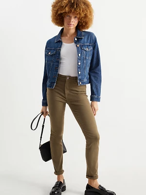 C&A Slim jeans-wysoki stan-LYCRA®, Brązowy, Rozmiar: 40
