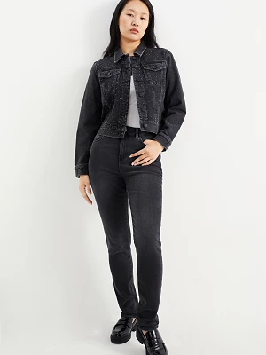 C&A Slim jeans-wysoki stan-LYCRA®, Szary, Rozmiar: 34