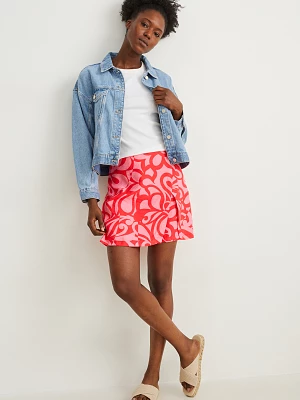 C&A Spódnico-spodnie-ze wzorem, Różowy, Rozmiar: 42