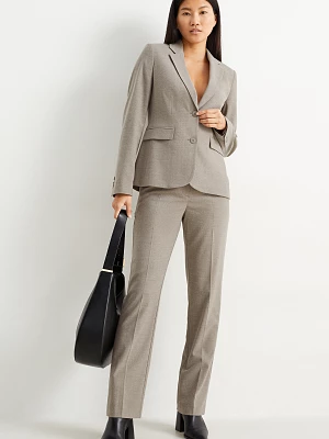 C&A Spodnie biznesowe-średni stan-straight fit, Brązowy, Rozmiar: 48