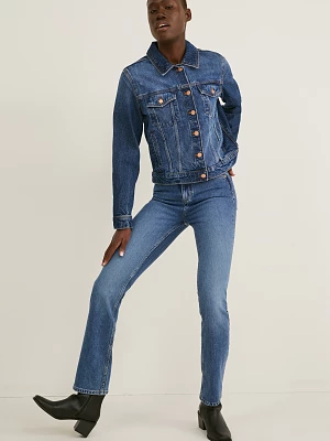 C&A Straight jeans-wysoki stan, Niebieski, Rozmiar: 38