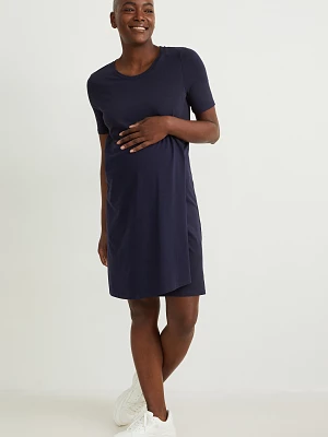 C&A Sukienka ciążowa w stylu koszulki, Niebieski, Rozmiar: XS