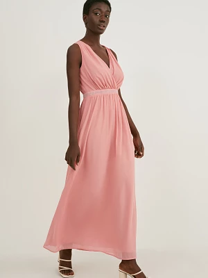 C&A Sukienka Fit & Flare-w uroczystym stylu, Jasnoróżowy, Rozmiar: 34