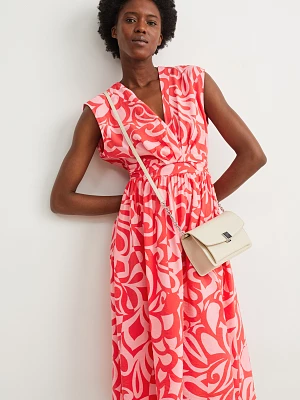 C&A Sukienka fit & flare-ze wzorem, Różowy, Rozmiar: 38