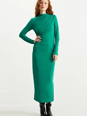 C&A Dopasowana sukienka, Zielony, Rozmiar: L