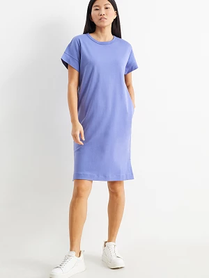 C&A Sukienka T-shirtowa basic, Purpurowy, Rozmiar: XS