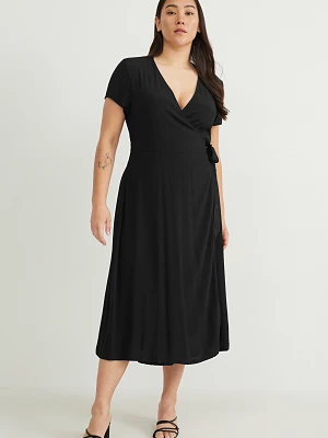 C&A Sukienka w kopertowym stylu, Czarny, Rozmiar: 36
