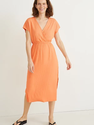 C&A Sukienka w stylu kopertowym, Pomarańczowy, Rozmiar: XL
