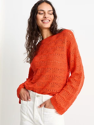 C&A Sweter, Pomarańczowy, Rozmiar: S