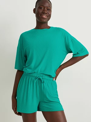 C&A Szorty od piżamy-z wiskozą, Zielony, Rozmiar: XS