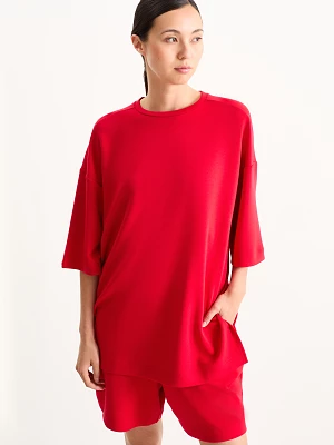 C&A T-shirt basic, Czerwony, Rozmiar: XS