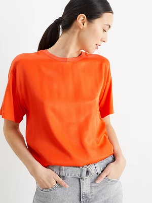 C&A T-shirt, Pomarańczowy, Rozmiar: M