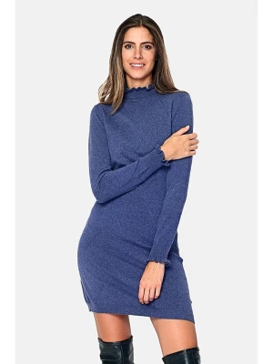 C& Jo Sukienka dzianinowa w kolorze niebieskim rozmiar: 38
