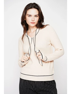 C& Jo Sweter w kolorze beżowo-czarnym rozmiar: 40