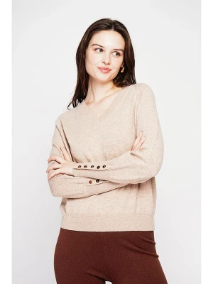 C& Jo Sweter w kolorze beżowym rozmiar: 42
