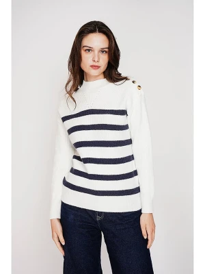 C& Jo Sweter w kolorze biało-granatowym rozmiar: 38