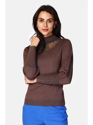 C& Jo Sweter w kolorze ciemnobrązowym rozmiar: 42