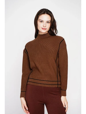 C& Jo Sweter w kolorze jasnobrązowym rozmiar: 34