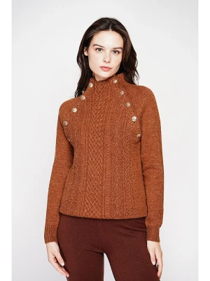 C& Jo Sweter w kolorze jasnobrązowym rozmiar: 40