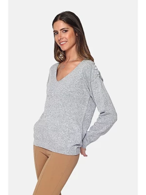 C& Jo Sweter w kolorze jasnoszarym rozmiar: 38