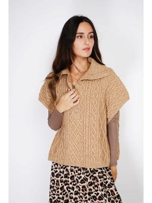 C& Jo Sweter w kolorze karmelowym rozmiar: 40