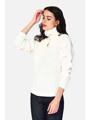 C& Jo Sweter w kolorze kremowym rozmiar: 38