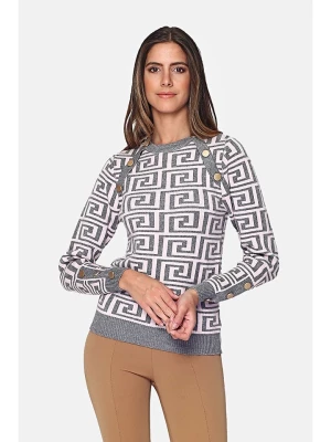 C& Jo Sweter w kolorze szaro-białym rozmiar: 36