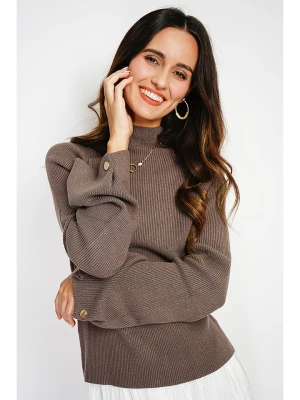 C& Jo Sweter w kolorze szarobrązowym rozmiar: 38