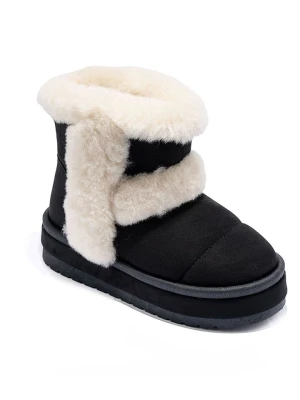 C M Paris Botki zimowe w kolorze czarno-kremowym rozmiar: 36