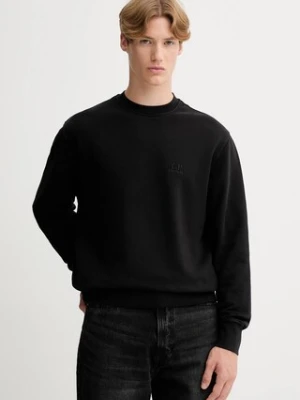 C.P. Company bluza bawełniana męska kolor czarny gładka RFCMSS718B006372G