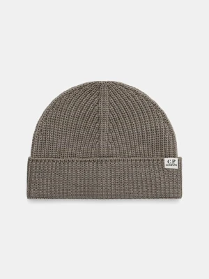 C.P. Company czapka beanie z wełny merino