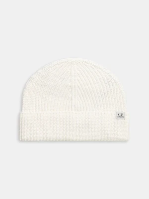 C.P. Company czapka wełniana kolor beżowy 19CMAC164A005509A