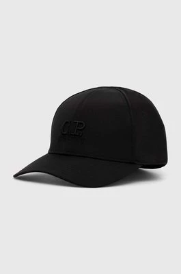 C.P. Company czapka z daszkiem Baseball Cap kolor czarny z aplikacją 15CMAC146A005904A